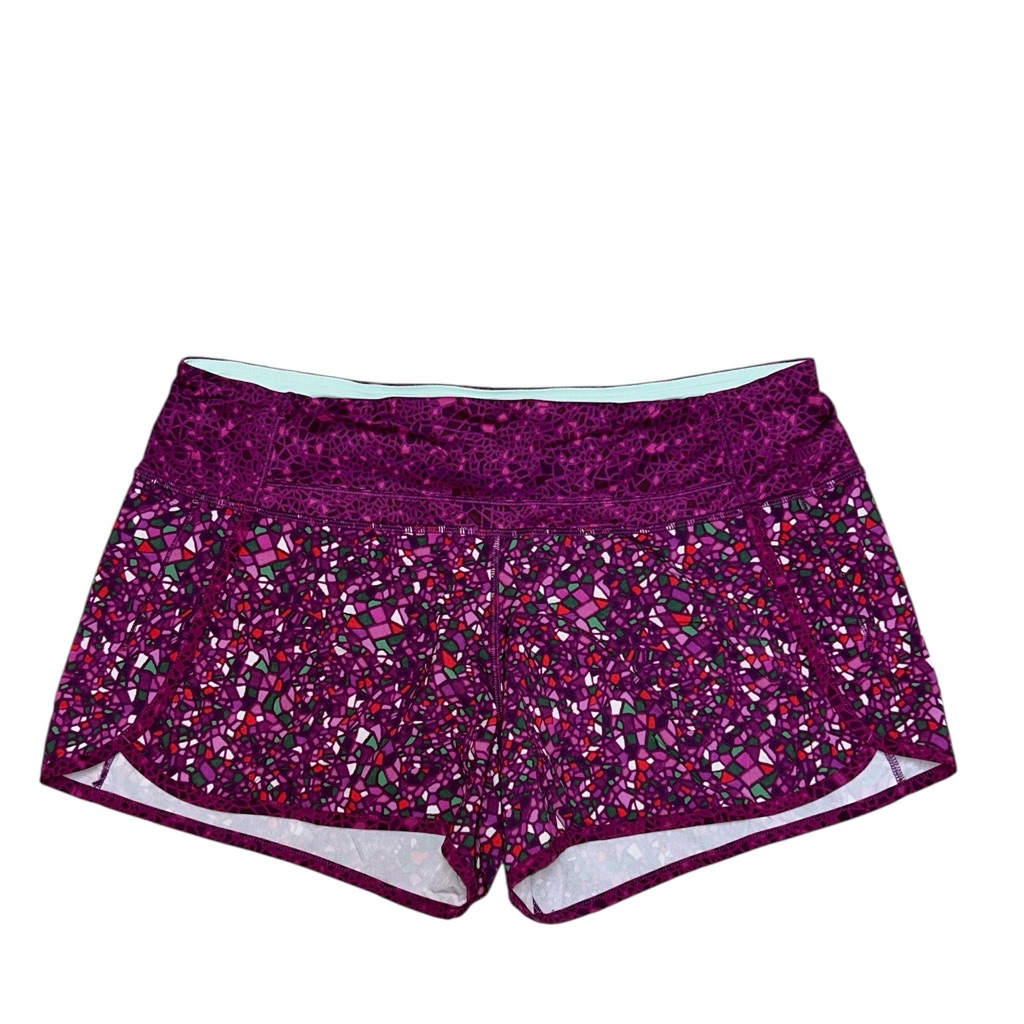 Lululemon Shorts Women's 10 Run Times Paradise Camo Mosaic Multicolor